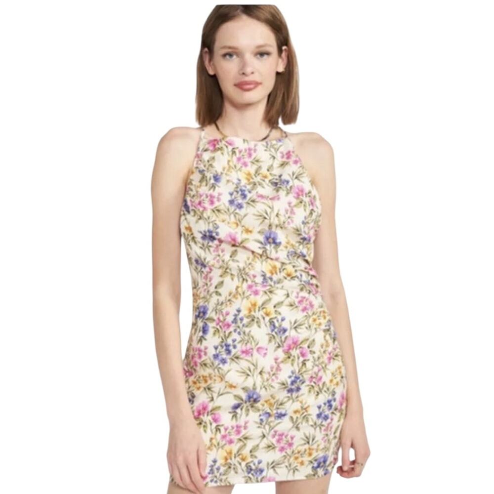 NWOT Women’s En Saison Valeria Floral Print Mini Dress – Sz L - Picture 3 of 12